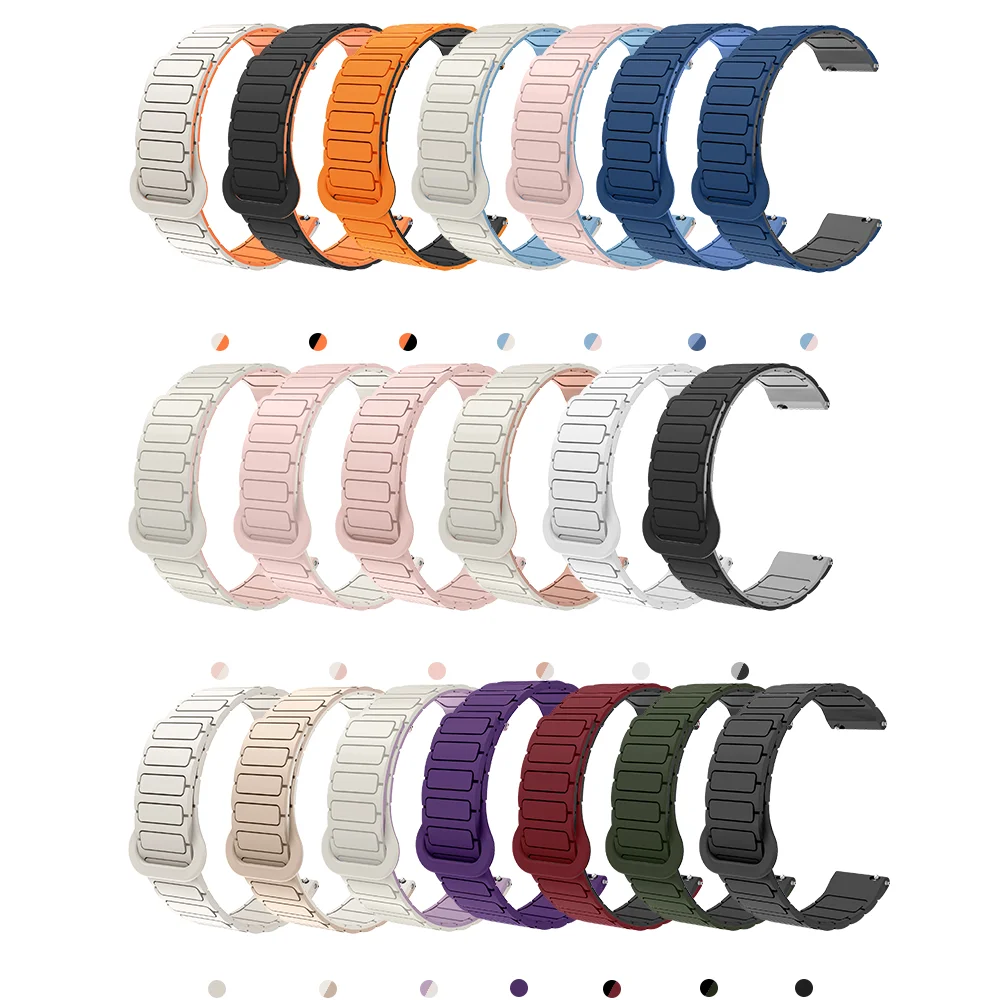 22mm Upgraded Magnetic WristBand For Huawei Watch GT Cyber Armor Style Quick Release Quality Silicone Smart Watch Strap Unisex - Image 4