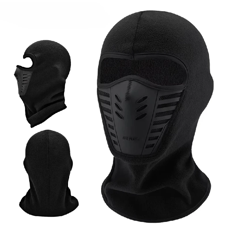 Winter Outdoor Cycling Full Face Mask Windproof Dustproof Keep Warm Face Cover Ski Head Cover Motorcycle Riding Balaclava Cap